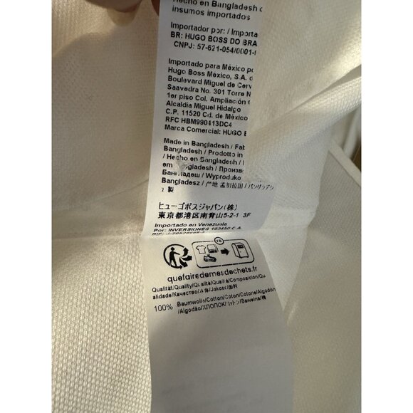 BOSS Hugo Men's Sharp Fit Button-Up Shirt Long Sleeve White 17.5 XL 34 35 NEW - Picture 9 of 14